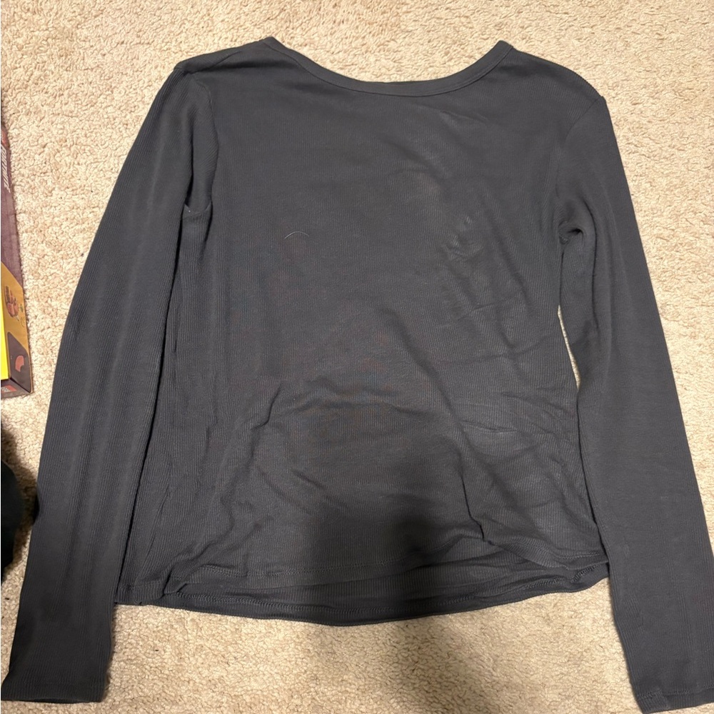 H&M Navy Blue Long Sleeve Tee